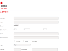 Tablet Screenshot of bloedinzameling.rodekruis.be