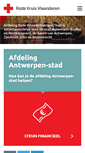 Mobile Screenshot of antwerpen-stad.rodekruis.be
